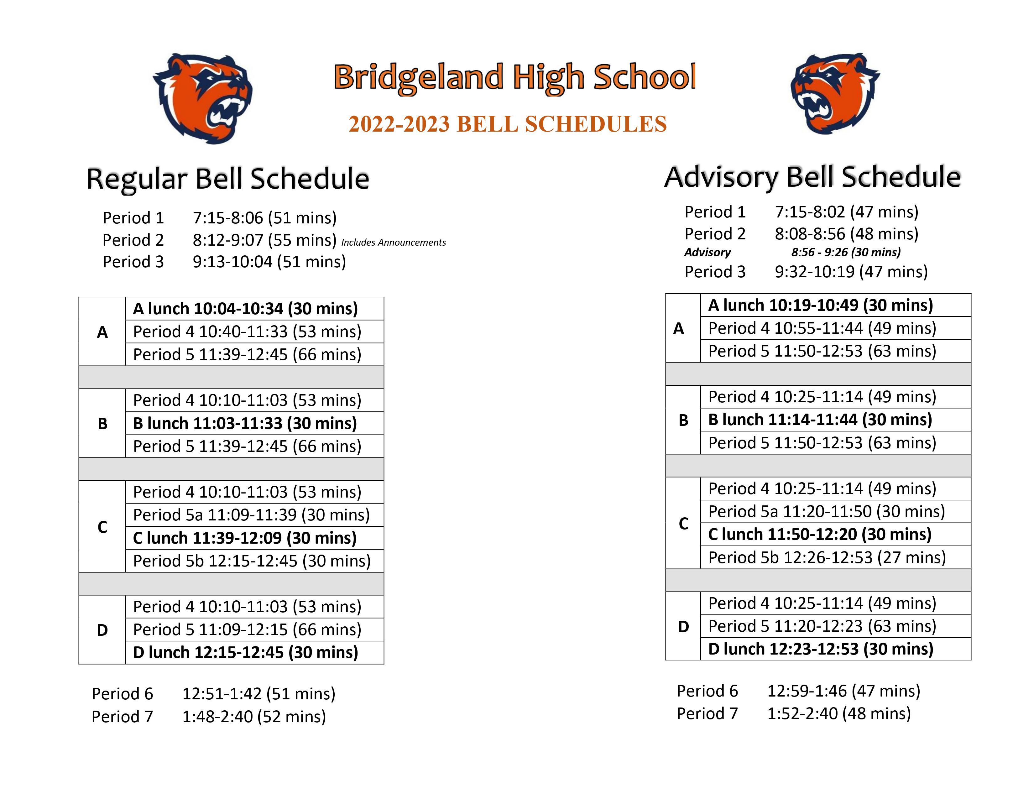 BHS Schedule